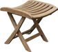 AVH-Collectie AVH Outdoor Tuinmeubelen Beverly voetenbank teak inklapbaar bruin/terre hout 49x48x45 cm