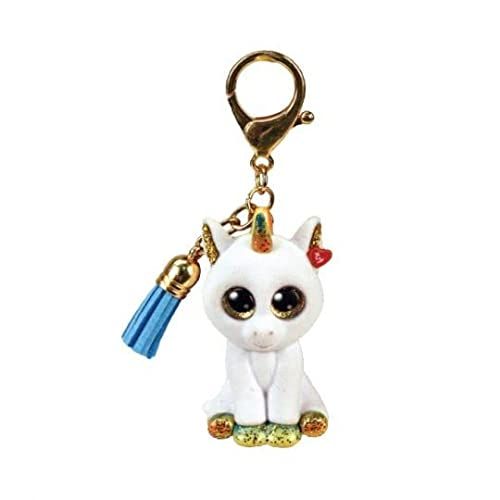TY - Sleutelring Mini Boos Clips - Eenhoorn - Pixy - Wit
