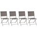 Hespéride - Set van 4 tuinstoelen, inklapbaar, Axant Wengé