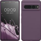 kwmobile telefoonhoesje geschikt voor Google Pixel 7 Pro - Hoesje met siliconen coating - Smartphone case in Bleke iris