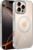 Coverzs clear MagSafe hardcase hoesje geschikt voor iPhone 16 Pro Max (zilver)