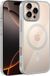 Coverzs clear MagSafe hardcase hoesje geschikt voor iPhone 16 Pro Max (zilver)