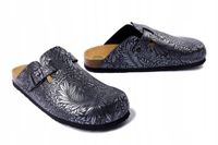 Merkloos Dr. Brinkmann Dames Klompen Casual Zilver/Antraciet - Maat 40