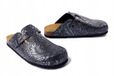 Merkloos Dr. Brinkmann Dames Klompen Casual Zilver/Antraciet - Maat 40