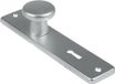 Ami Knopkortschild - diameter knop 40mm - 165x38x6,5mm - SLG 56 - aluminium F-1