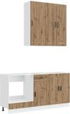 vidaXL Keukenblok PORTO - Artisanaal eiken - Hout