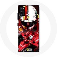 Maniacase Hoesje voor Samsung Galaxy S20 plus Formule 1 Sebastian Vettel F1 Rood