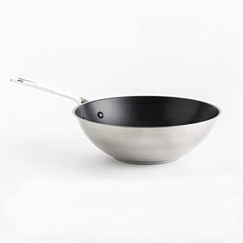 KitchenAid Roestvrij staal non-stick 28cm/3,6 liter Wok, Zilver