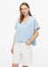 s.Oliver T-shirt Col V Manches courtes Coton Bleu clair M