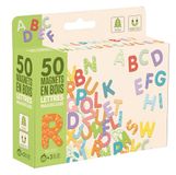 Jeujura - Houten magneten met 50 hoofdletters