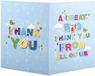 Carte de remerciement Gigante - Grand format - Bleu clair - 40 x 27 cm