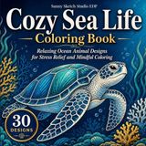Cozy Sea Life Coloring Book