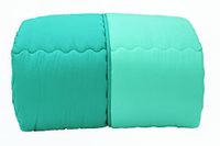 Caleffi 55057 Microvezel doorgestikt dekbed voor eenpersoonsbed, Anis