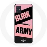 Maniacase Hoesje voor Samsung Galaxy A51 4G BTS ARMY Et Blackpink Blink Rose Noir