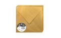 Clairefontaine Enveloppes - Carré - 165x165mm - Pollen - Or - 20 unités