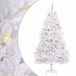 vidaXL Sapin de Noël artificiel articulé blanc 210 cm PVC et acier