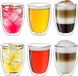 Verre à double paroi 250 ml Lot de 6
