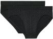 HOM - Neels Mini briefs H01 2pack - Black/black print - mannen - 2XL