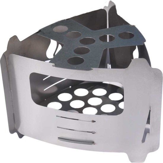 Bushcraft Essentials Bushbox Ultralight Outdoor Pocket Stove - Grijs - 55 cm