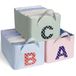 Cozary ABC-opbergmand van stof, groot, 40 x 30 x 19 cm, set van 3