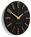 Empire State Design horloge mural, 40 cm, noir