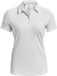 Under Armour Dames Golfpolo Zinger Short Sleeve White Halo Gray