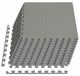 Piscine Tapis de sol 12 pièces Gris 4,32 m² Mousse EVA
