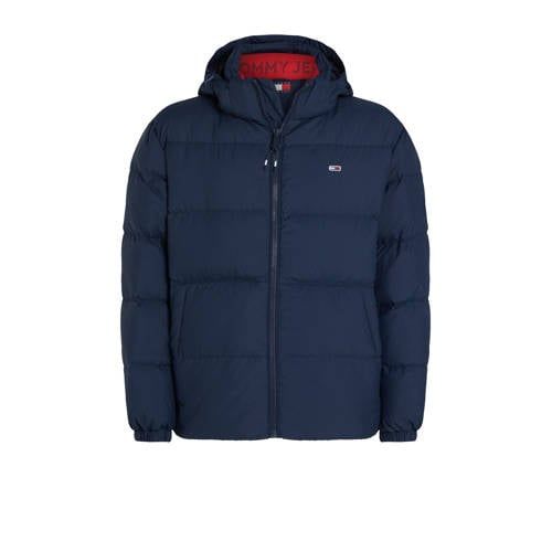 Tommy Jeans gewatteerde winterjas dark night navy