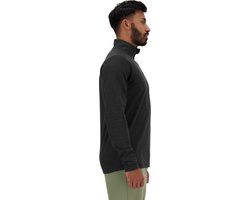 New Balance Space Dye 1/4 Zip Heren Sporttrui - BLACK HEATHER - Maat S