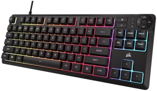 Corsair K55 CORE TKL Gaming Keyboard Black Spanish Qwerty