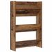 vidaXL Schoenenkast Bewerkt hout Oud hout 60 x 18 x 90 cm