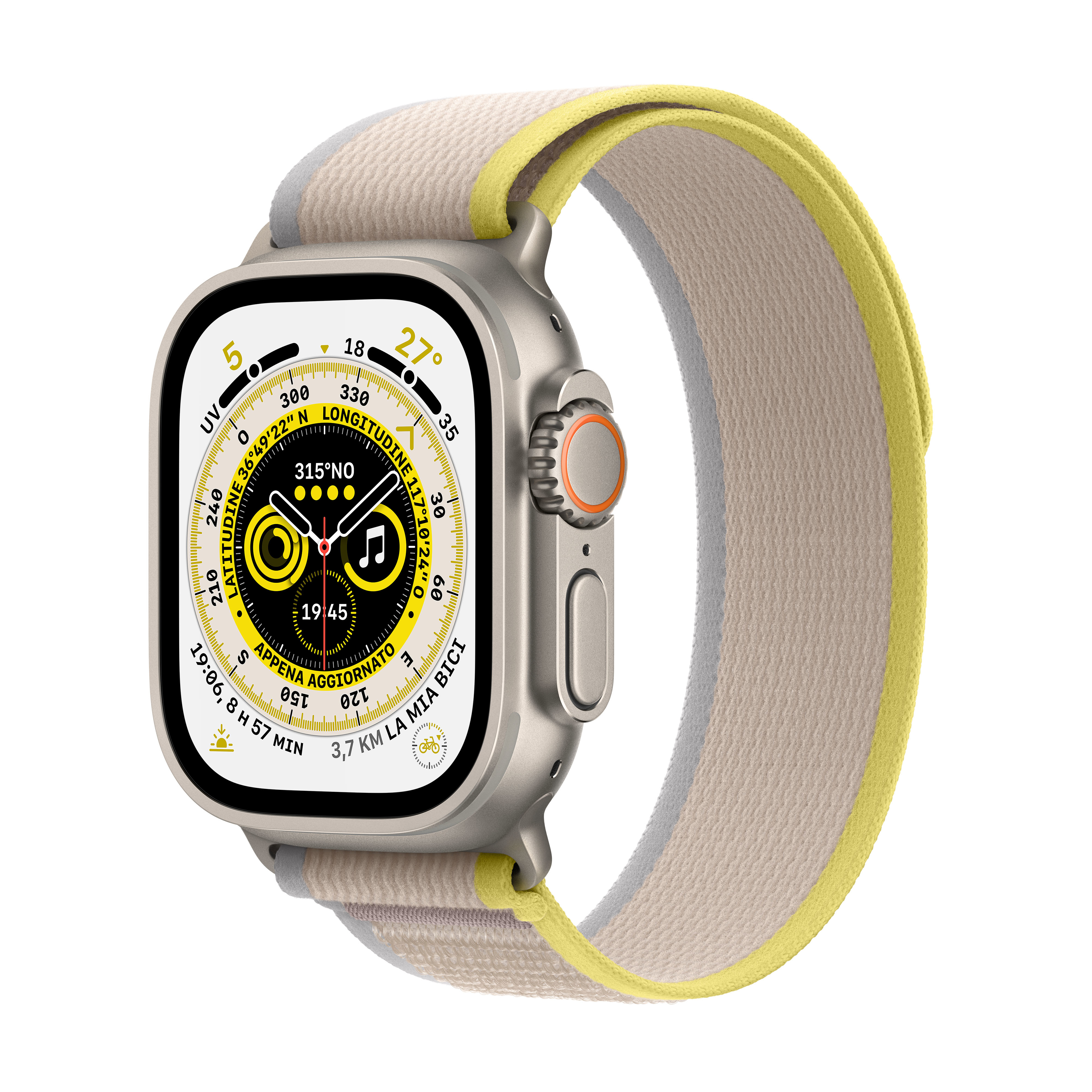Apple Watch Ultra beige, geel / M|L
