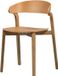 WOOOD Cras Eetkamerstoel - Hout- Naturel - 75x52x42
