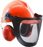 Bouwkern Bosbouw Helm met gehoorkap art. 95909 - 5100 Oranje - One size