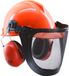 Bouwkern Bosbouw Helm met gehoorkap art. 95909 - 5100 Oranje - One size