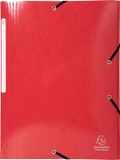 Exacompta 25x IDERAMA® Elastomap 3 kleppen Maxi Capacity 425gm2 A4 - Rood