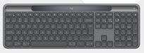 Logitech Signature Slim Solar + K980 for Business Clavier Universel RF sans fil + Bluetooth Suisse Graphite