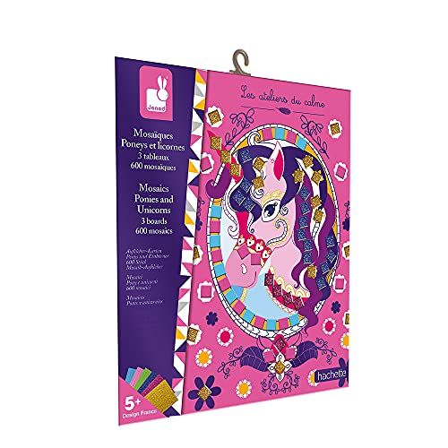 Janod Schuimmozaïekbox voor pony's en eenhoorns - Les Ateliers du Calme - J07957