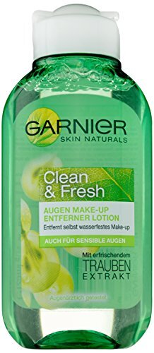 Garnier Fresh & Clean Oogmake-up remover lotion, reinigt voorzichtig, verwijdert ook waterdichte make-up, voor gevoelige huid, 125 ml