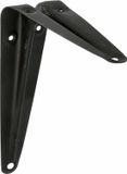 AMIG Plankdrager/planksteun van metaal - gelakt zwart - 150 x 125 mm