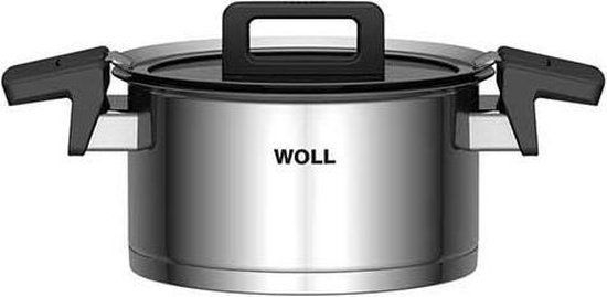 Woll Concept Kookpan - 18cm - RVS - Met Deksel - 2 Liter