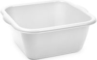 Plasticforte teiltje/afwasbak - vierkant - kunststof - 15 liter - 41 x 39 x 16 cm - grijs