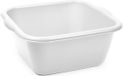 Plasticforte teiltje/afwasbak - vierkant - kunststof - 15 liter - 41 x 39 x 16 cm - grijs