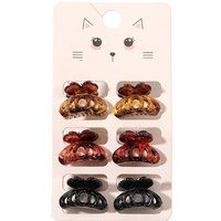 SOHO Fika Mini Haarclips in Groen Marmer (2,5 cm)