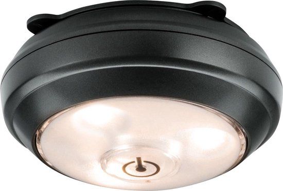 Paulmann Button LED Cabinet Lighting | 3000K | Dimmable | Grey