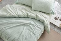 Burrito Blanco Flanellen dekbedovertrek | Bed 90 cm | Design 571 | Mint kleur