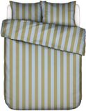 Essenza Minte Stripe Dekbedovertrek Katoensatijn Cedar green - Ice blue - Lits-Jumeaux - 240x200/220 cm