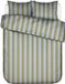 Essenza Minte Stripe Dekbedovertrek Katoensatijn Cedar green - Ice blue - Lits-Jumeaux - 240x200/220 cm