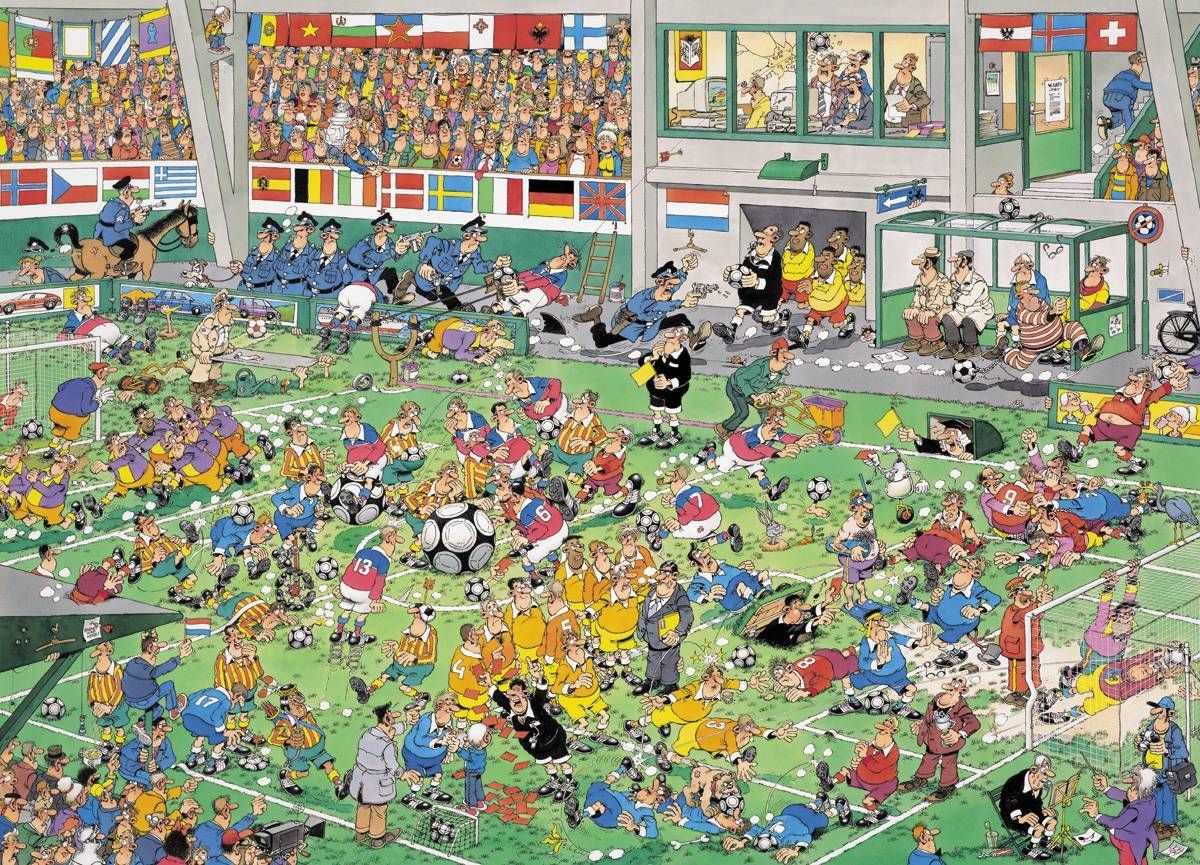 Jumbo Jan Van Haasteren Voetbalkampioenschap - 1000 stukjes puzzel