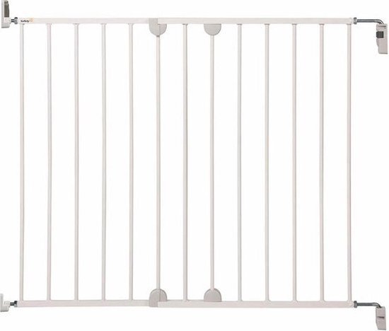 Safety 1st Wall Fix Uitschuifbaar Traphekje - 62 t/m 102 cm - Schroefbevestiging - Metal White